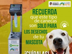 Nuevas canecas para los desechos de las mascotas en el municipio de Cota