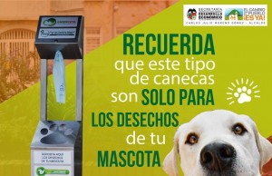 Nuevas canecas para los desechos de las mascotas en el municipio de Cota