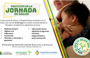 Intégrate a la jornada de salud en el municipio de Mosquera