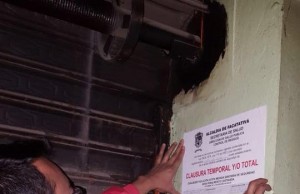 Cierres temporales de establecimientos en Facatativá