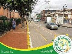 Mejoramiento de cicloruta en el municipio de Mosquera