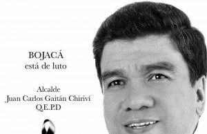 El día de hoy serán las exequias del Alcalde de Bojacá, Juan Carlos Gaitán