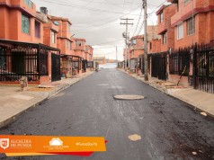 Continúan obras de pavimentación e el municipio de Funza