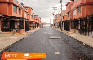 Continúan obras de pavimentación e el municipio de Funza