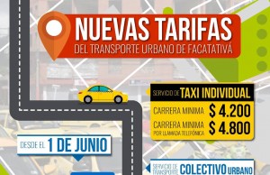 Estas son las nuevas tarifas de transporte urbano en Facatativá