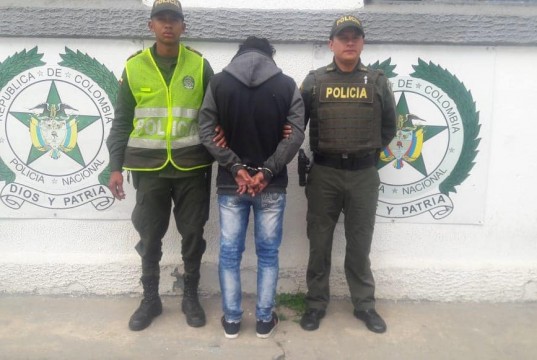 Captura de dos individuos en el municipio de Mosquera