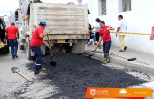 Obras de mantenimiento a importantes vías del municipio de Funza