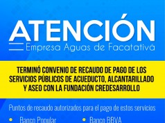 ¿Dónde paga su factura de acueducto en Facatativá ?