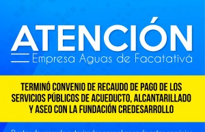 ¿Dónde paga su factura de acueducto en Facatativá ?