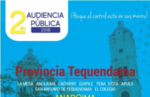 Contraloría de Cundinamarca inicia nuevo ciclo en 2018 de audiencias públicas en las provincias