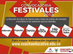 Soacha abre la convocatoria para los festivales 2018