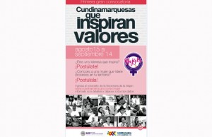 Secretaría departamental de la Mujer y Equidad de Género abrió la convocatoria «Cundinamarquesas que Inspiran»