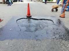 Avanza recuperación de malla vial en Fusagasuga