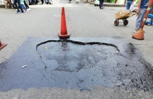 Avanza recuperación de malla vial en Fusagasuga