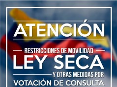 Ley seca para este 26 de agosto por consulta popular anticorrupción.