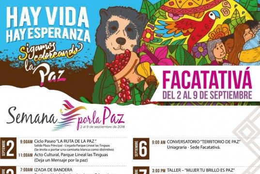 Facatativeños invitados a participar de la Semana por la Paz