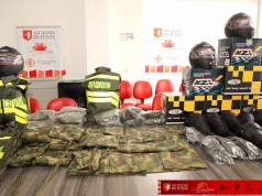 Entrega de elementos de seguridad al Ejército del batallón BIMAC por parte del municipio de Funza
