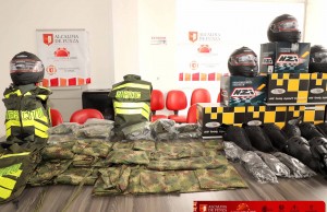 Entrega de elementos de seguridad al Ejército del batallón BIMAC por parte del municipio de Funza