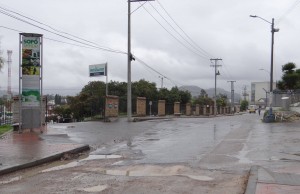 Intervención de vía ubicada en frente de Alpina en Sopó