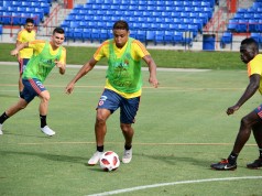 Selección Colombia entrenó con el equipo completo