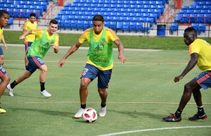 Selección Colombia entrenó con el equipo completo