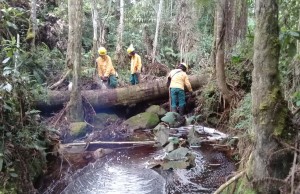 Trabajos de prevención en provincia del Tequendama para prevenir incidentes por lluvias