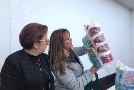 Entrega de ayudas a familias víctimas del conflicto armado en Tenjo