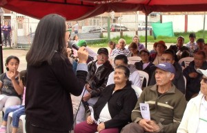 Celebración al adulto mayor en el barrio Samarkanda del municipio de Funza