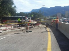 Fuerte accidente en el el km 35, Bogotá – La Vega
