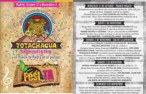 Madrid se prepara para la segunda edición de la fiesta TOTACHAGUA 2018