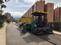 Continúa la obra de rehabilitación de la Calle 15 en Facatativá
