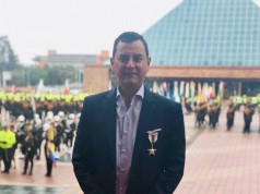 Policía Nacional y Gobernación de Cundinamarca condecoraron al Alcalde de Sopó