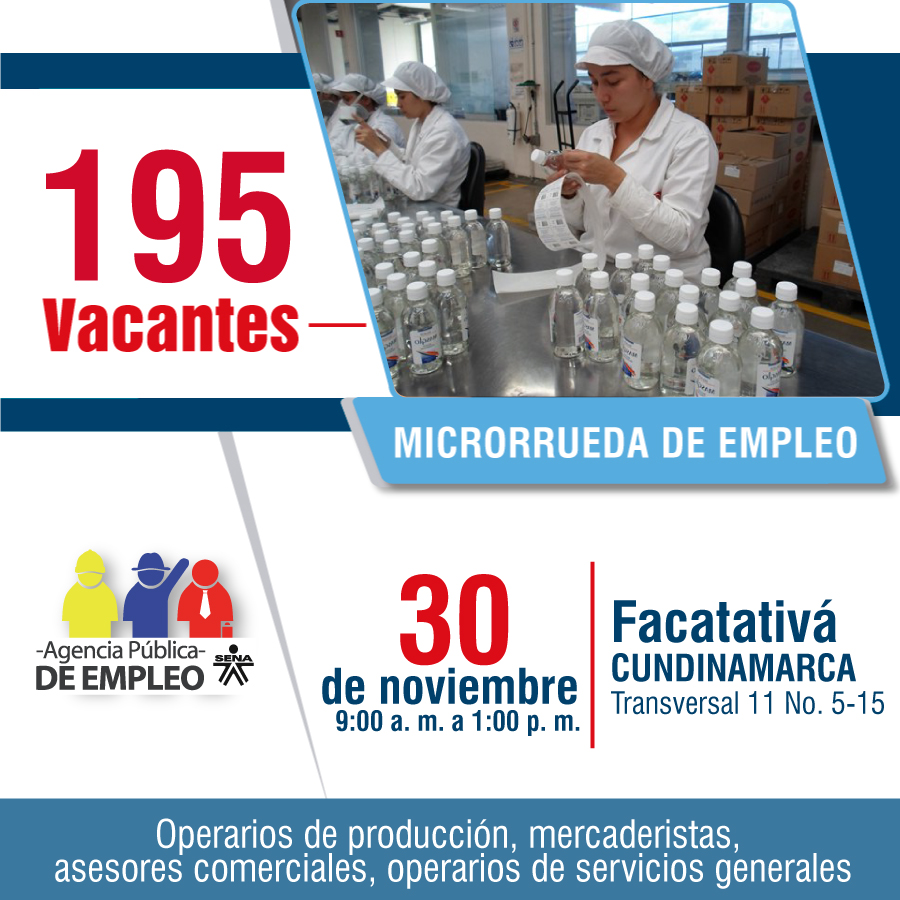 195 Oportunidades De Trabajo Disponibles Para Facatativa Y Alrededores A Traves Del Sena Otv Television