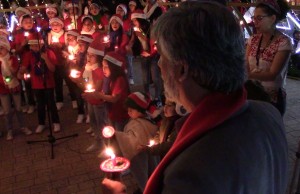 Inauguración del alumbrado navideño en Funza
