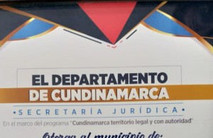 Facatativá ganó premio a la excelencia en transparencia