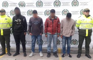 Desmantelada banda dedicada al hurto en Cundinamarca