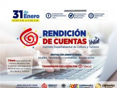 Rendición de Cuentas virtual por parte del Instituto Departamental de Cultura y Turismo de Cundinamarca
