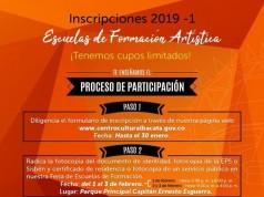 Abiertas inscripciones para las Escuelas de Formación Artística y Cultural en Funza