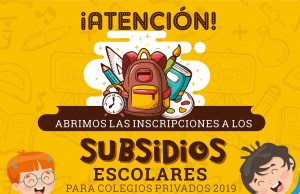Abiertas las inscripciones para los subsidios escolares en el municipio de Funza