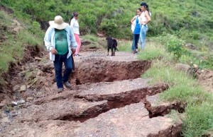 No existe riesgo de desprendimiento de talud en la inspección Guaduero en Guaduas