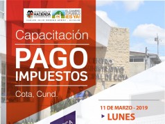 Capacitación en pago de impuestos en Cota