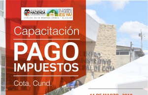 Capacitación en pago de impuestos en Cota
