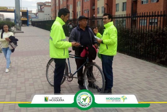 Se realizó campaña de Seguridad Vial en el municipio de Mosquera