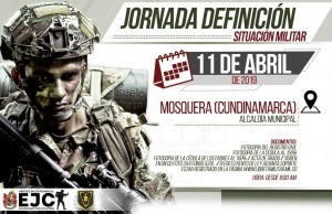Jornada de definición de situación militar en Mosquera