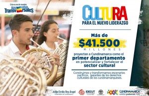 Se han invertido cerca de $41.543 millones en apoyo a procesos culturales en Cundinamarca
