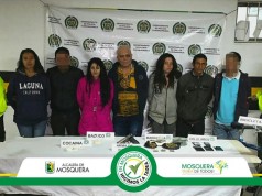 Capturas por hurto de vehículo y por el delito de de tráfico, fabricación de estupefacientes en Mosquera