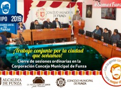 Cierre del primer periodo de sesiones ordinarias del Concejo Municipal de Funza