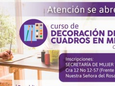 Abierta convocatoria para cursos de decoración en Funza