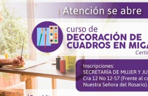 Abierta convocatoria para cursos de decoración en Funza