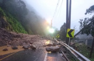 Importantes cierres víales por lluvias y deslizamientos en Cundinamarca